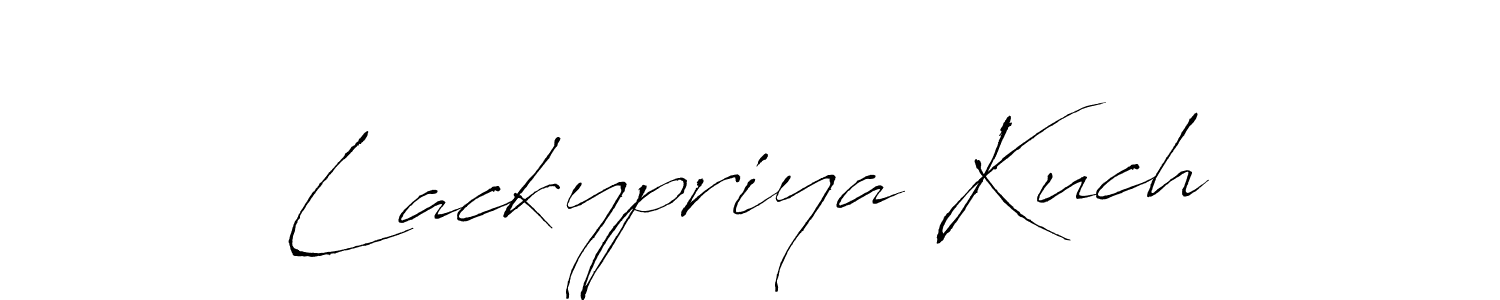 Make a beautiful signature design for name Lackypriya Kuch. With this signature (Antro_Vectra) style, you can create a handwritten signature for free. Lackypriya Kuch signature style 6 images and pictures png