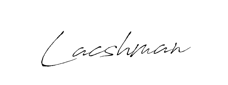 How to make Lacshman signature? Antro_Vectra is a professional autograph style. Create handwritten signature for Lacshman name. Lacshman signature style 6 images and pictures png