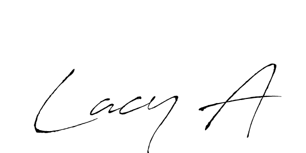 Design your own signature with our free online signature maker. With this signature software, you can create a handwritten (Antro_Vectra) signature for name Lacy A. Lacy A signature style 6 images and pictures png