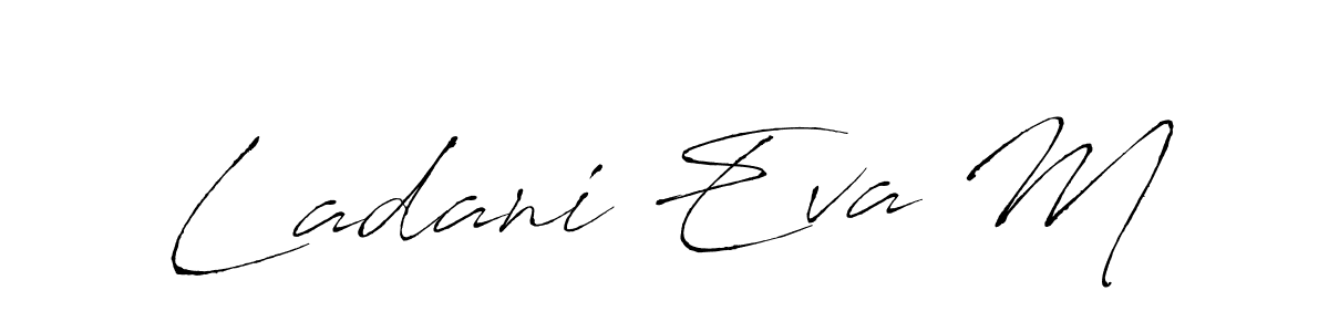86+ Ladani Eva M Name Signature Style Ideas | Superb Name Signature