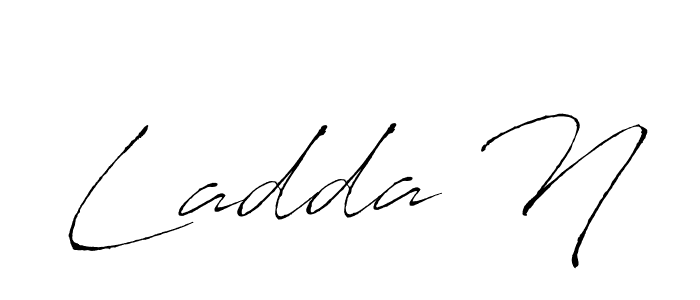 How to make Ladda N signature? Antro_Vectra is a professional autograph style. Create handwritten signature for Ladda N name. Ladda N signature style 6 images and pictures png