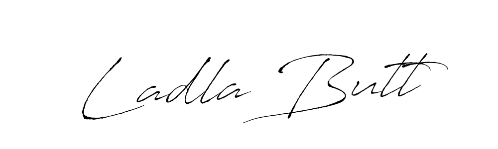 You should practise on your own different ways (Antro_Vectra) to write your name (Ladla Butt) in signature. don't let someone else do it for you. Ladla Butt signature style 6 images and pictures png