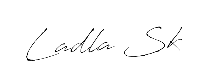 if you are searching for the best signature style for your name Ladla Sk. so please give up your signature search. here we have designed multiple signature styles  using Antro_Vectra. Ladla Sk signature style 6 images and pictures png