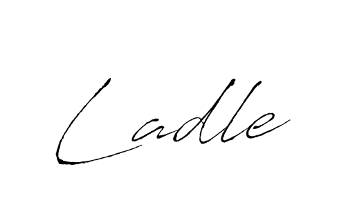 Ladle stylish signature style. Best Handwritten Sign (Antro_Vectra) for my name. Handwritten Signature Collection Ideas for my name Ladle. Ladle signature style 6 images and pictures png