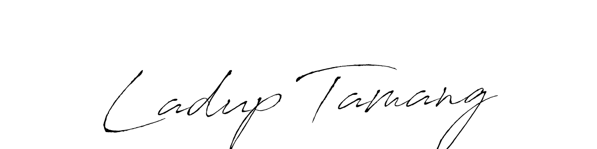 Design your own signature with our free online signature maker. With this signature software, you can create a handwritten (Antro_Vectra) signature for name Ladup Tamang. Ladup Tamang signature style 6 images and pictures png