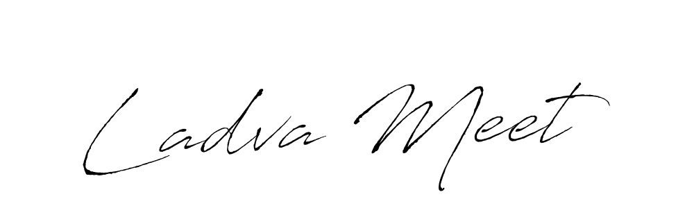 Create a beautiful signature design for name Ladva Meet. With this signature (Antro_Vectra) fonts, you can make a handwritten signature for free. Ladva Meet signature style 6 images and pictures png