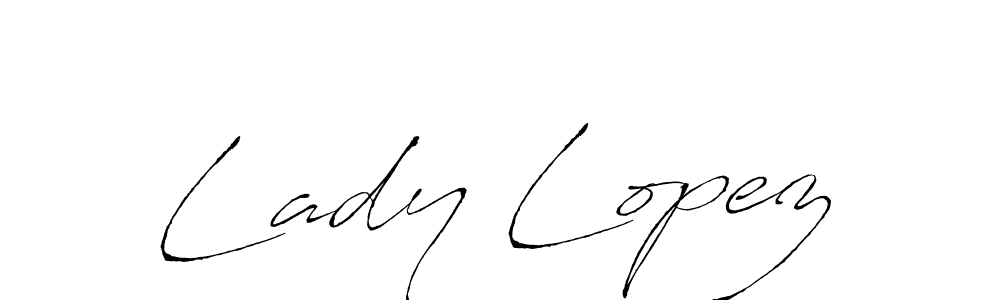 How to make Lady Lopez name signature. Use Antro_Vectra style for creating short signs online. This is the latest handwritten sign. Lady Lopez signature style 6 images and pictures png