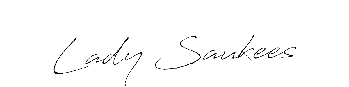 You should practise on your own different ways (Antro_Vectra) to write your name (Lady Saukees) in signature. don't let someone else do it for you. Lady Saukees signature style 6 images and pictures png