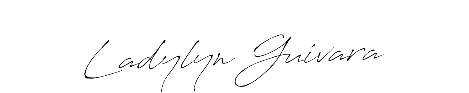 Make a beautiful signature design for name Ladylyn Guivara. With this signature (Antro_Vectra) style, you can create a handwritten signature for free. Ladylyn Guivara signature style 6 images and pictures png