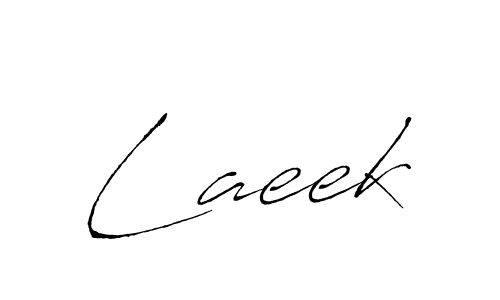 Make a beautiful signature design for name Laeek. With this signature (Antro_Vectra) style, you can create a handwritten signature for free. Laeek signature style 6 images and pictures png