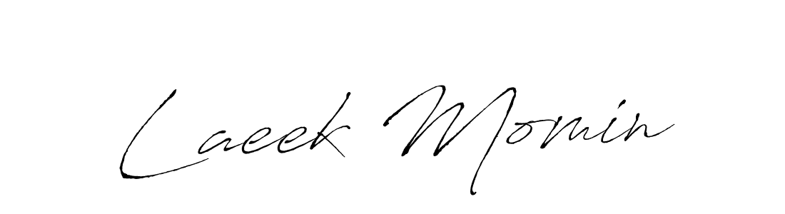 Make a beautiful signature design for name Laeek Momin. Use this online signature maker to create a handwritten signature for free. Laeek Momin signature style 6 images and pictures png
