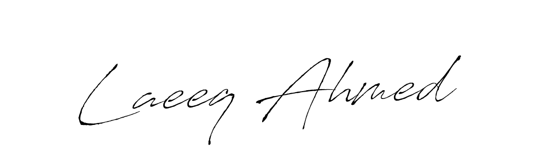 Laeeq Ahmed stylish signature style. Best Handwritten Sign (Antro_Vectra) for my name. Handwritten Signature Collection Ideas for my name Laeeq Ahmed. Laeeq Ahmed signature style 6 images and pictures png