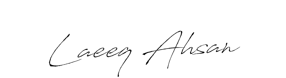 Make a beautiful signature design for name Laeeq Ahsan. Use this online signature maker to create a handwritten signature for free. Laeeq Ahsan signature style 6 images and pictures png