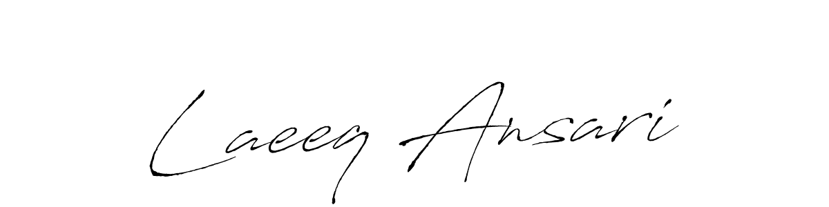 Laeeq Ansari stylish signature style. Best Handwritten Sign (Antro_Vectra) for my name. Handwritten Signature Collection Ideas for my name Laeeq Ansari. Laeeq Ansari signature style 6 images and pictures png