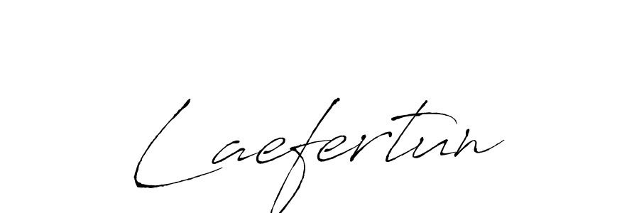 Laefertun stylish signature style. Best Handwritten Sign (Antro_Vectra) for my name. Handwritten Signature Collection Ideas for my name Laefertun. Laefertun signature style 6 images and pictures png