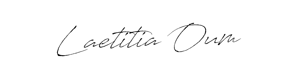 Laetitia Oum stylish signature style. Best Handwritten Sign (Antro_Vectra) for my name. Handwritten Signature Collection Ideas for my name Laetitia Oum. Laetitia Oum signature style 6 images and pictures png