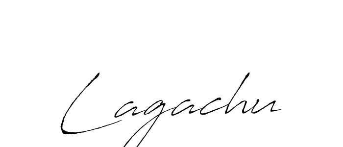 You should practise on your own different ways (Antro_Vectra) to write your name (Lagachu) in signature. don't let someone else do it for you. Lagachu signature style 6 images and pictures png