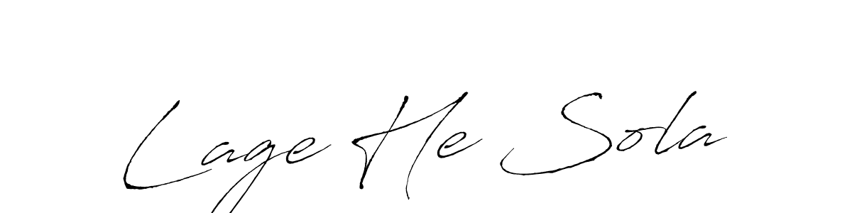 This is the best signature style for the Lage He Sola name. Also you like these signature font (Antro_Vectra). Mix name signature. Lage He Sola signature style 6 images and pictures png