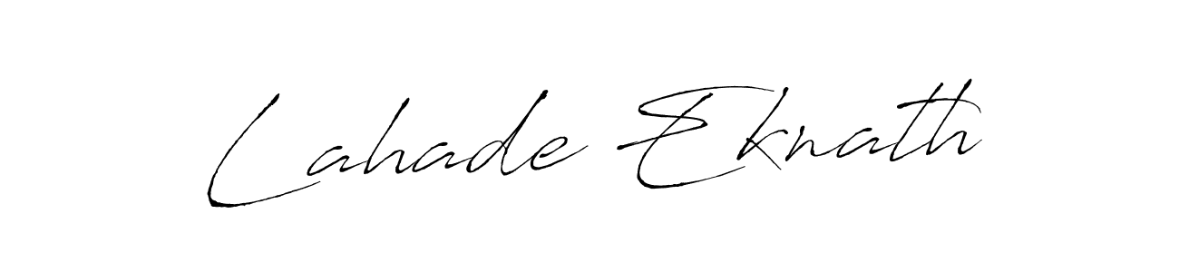 Design your own signature with our free online signature maker. With this signature software, you can create a handwritten (Antro_Vectra) signature for name Lahade Eknath. Lahade Eknath signature style 6 images and pictures png