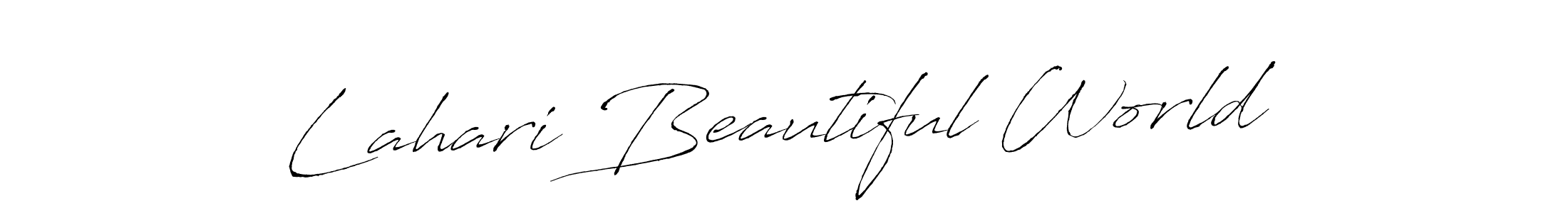 Best and Professional Signature Style for Lahari Beautiful World. Antro_Vectra Best Signature Style Collection. Lahari Beautiful World signature style 6 images and pictures png