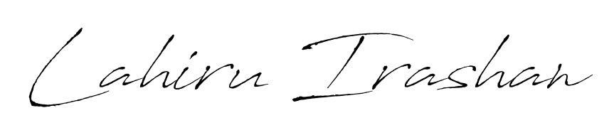 Achieve flawless digital penmanship with Lahiru Irashan name in Antro_Vectra font. The perfect tool for creating online signatures. Lahiru Irashan signature style 6 images and pictures png