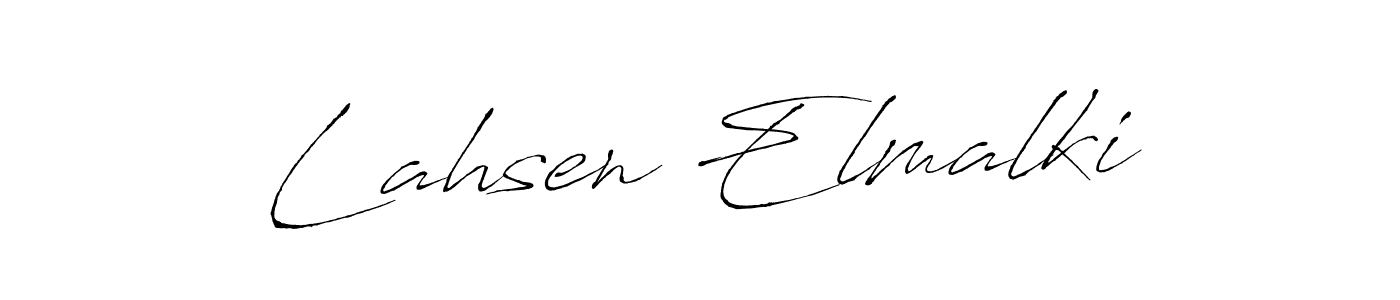 Also we have Lahsen Elmalki name is the best signature style. Create professional handwritten signature collection using Antro_Vectra autograph style. Lahsen Elmalki signature style 6 images and pictures png