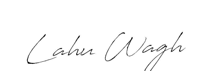 if you are searching for the best signature style for your name Lahu Wagh. so please give up your signature search. here we have designed multiple signature styles  using Antro_Vectra. Lahu Wagh signature style 6 images and pictures png