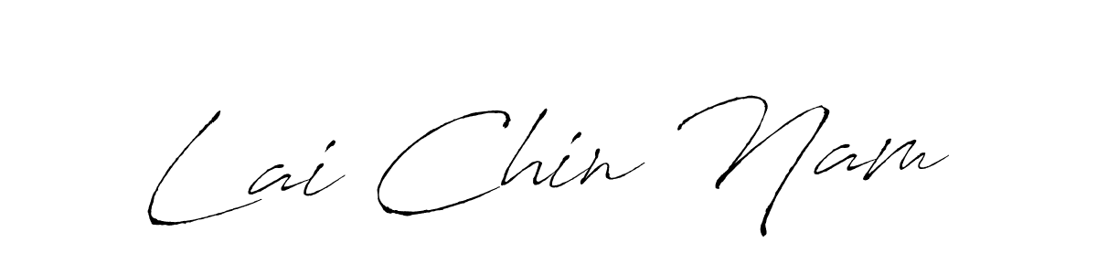 How to make Lai Chin Nam signature? Antro_Vectra is a professional autograph style. Create handwritten signature for Lai Chin Nam name. Lai Chin Nam signature style 6 images and pictures png