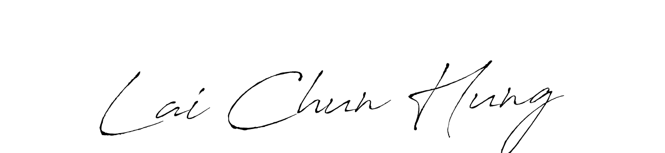 Use a signature maker to create a handwritten signature online. With this signature software, you can design (Antro_Vectra) your own signature for name Lai Chun Hung. Lai Chun Hung signature style 6 images and pictures png