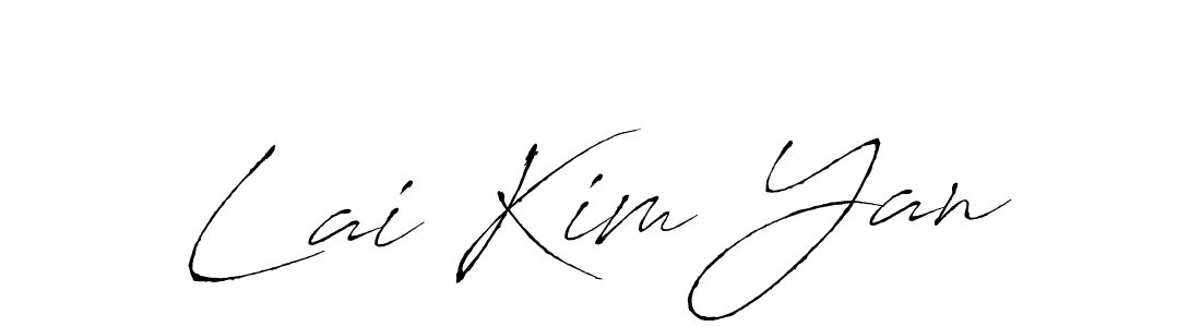 Make a beautiful signature design for name Lai Kim Yan. With this signature (Antro_Vectra) style, you can create a handwritten signature for free. Lai Kim Yan signature style 6 images and pictures png