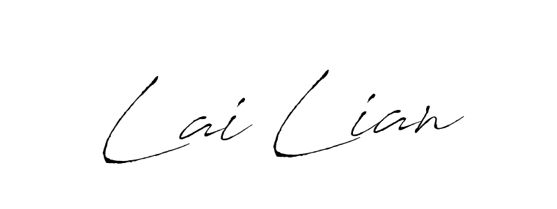 How to make Lai Lian signature? Antro_Vectra is a professional autograph style. Create handwritten signature for Lai Lian name. Lai Lian signature style 6 images and pictures png
