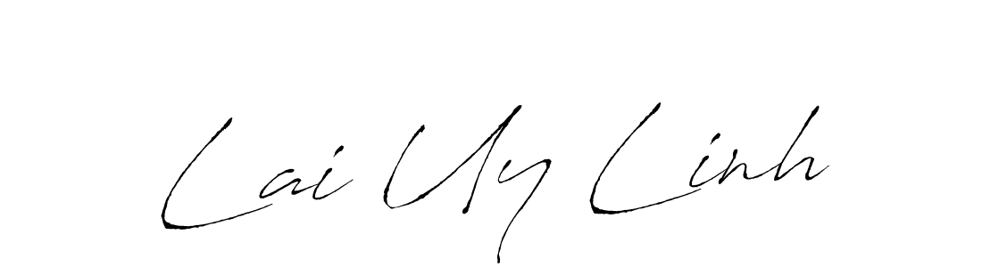 Make a beautiful signature design for name Lai Uy Linh. With this signature (Antro_Vectra) style, you can create a handwritten signature for free. Lai Uy Linh signature style 6 images and pictures png