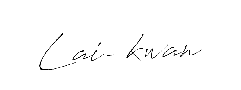 Design your own signature with our free online signature maker. With this signature software, you can create a handwritten (Antro_Vectra) signature for name Lai-kwan. Lai-kwan signature style 6 images and pictures png