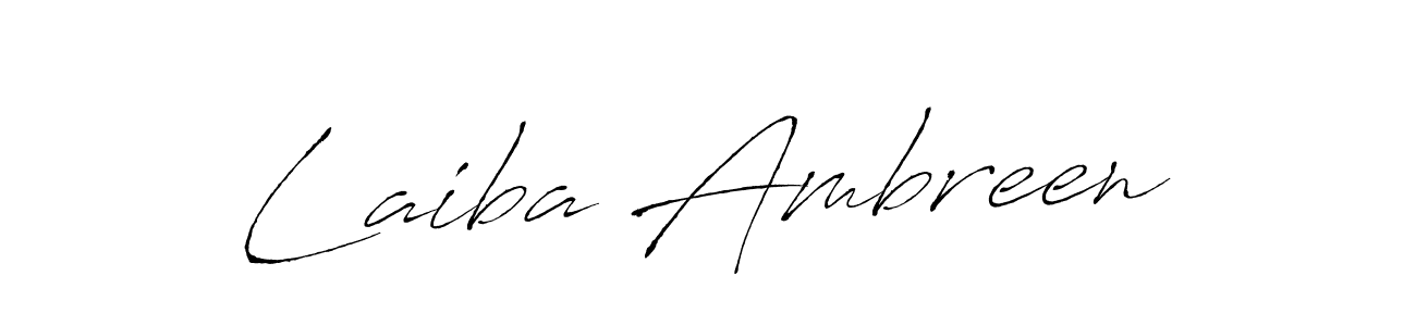 Also we have Laiba Ambreen name is the best signature style. Create professional handwritten signature collection using Antro_Vectra autograph style. Laiba Ambreen signature style 6 images and pictures png