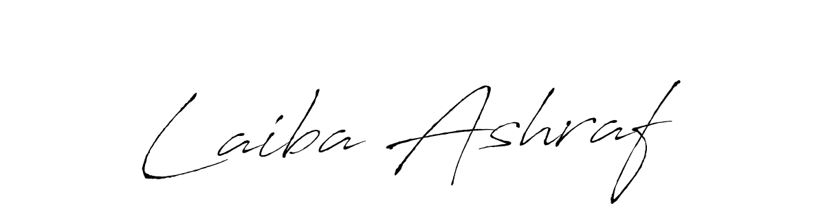 Laiba Ashraf stylish signature style. Best Handwritten Sign (Antro_Vectra) for my name. Handwritten Signature Collection Ideas for my name Laiba Ashraf. Laiba Ashraf signature style 6 images and pictures png