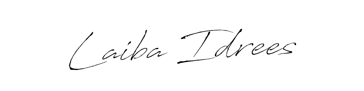 if you are searching for the best signature style for your name Laiba Idrees. so please give up your signature search. here we have designed multiple signature styles  using Antro_Vectra. Laiba Idrees signature style 6 images and pictures png