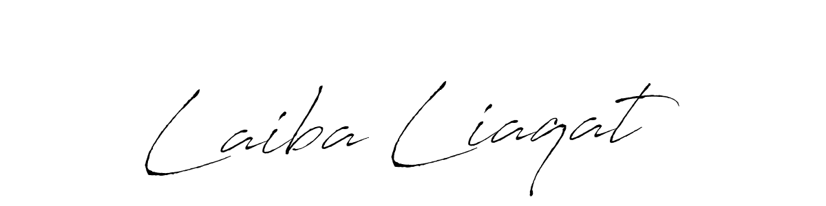 Design your own signature with our free online signature maker. With this signature software, you can create a handwritten (Antro_Vectra) signature for name Laiba Liaqat. Laiba Liaqat signature style 6 images and pictures png