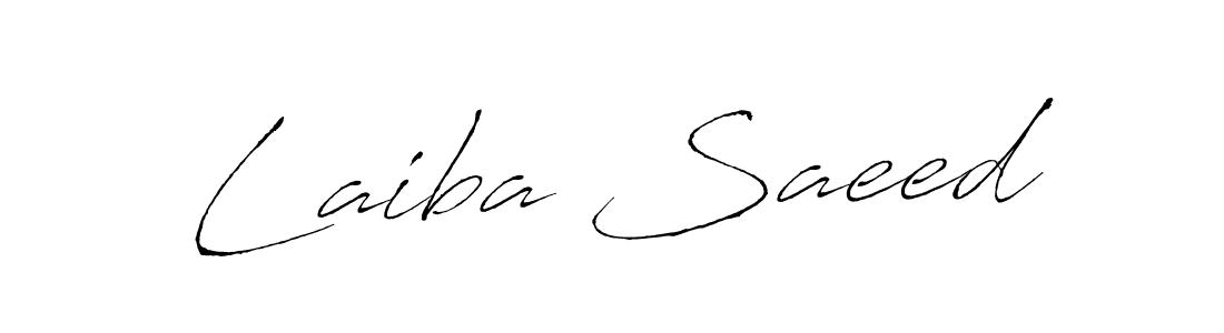 Create a beautiful signature design for name Laiba Saeed. With this signature (Antro_Vectra) fonts, you can make a handwritten signature for free. Laiba Saeed signature style 6 images and pictures png