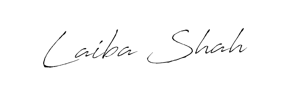 Make a beautiful signature design for name Laiba Shah. With this signature (Antro_Vectra) style, you can create a handwritten signature for free. Laiba Shah signature style 6 images and pictures png