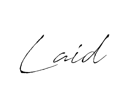 Design your own signature with our free online signature maker. With this signature software, you can create a handwritten (Antro_Vectra) signature for name Laid. Laid signature style 6 images and pictures png