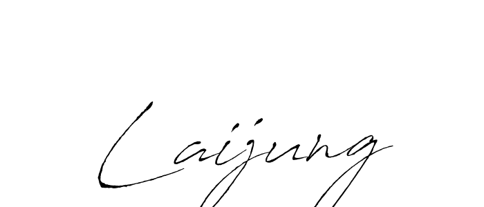 Design your own signature with our free online signature maker. With this signature software, you can create a handwritten (Antro_Vectra) signature for name Laijung. Laijung signature style 6 images and pictures png