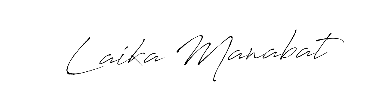 if you are searching for the best signature style for your name Laika Manabat. so please give up your signature search. here we have designed multiple signature styles  using Antro_Vectra. Laika Manabat signature style 6 images and pictures png
