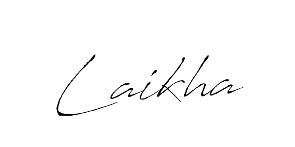 Create a beautiful signature design for name Laikha. With this signature (Antro_Vectra) fonts, you can make a handwritten signature for free. Laikha signature style 6 images and pictures png