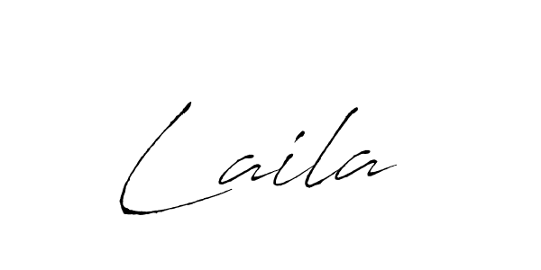 Use a signature maker to create a handwritten signature online. With this signature software, you can design (Antro_Vectra) your own signature for name Laila . Laila  signature style 6 images and pictures png