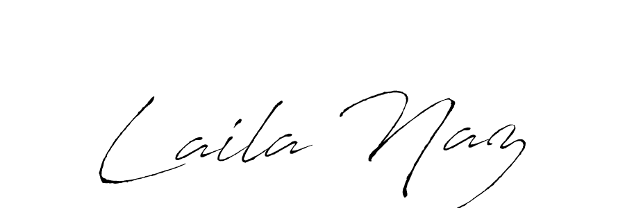 How to make Laila Naz name signature. Use Antro_Vectra style for creating short signs online. This is the latest handwritten sign. Laila Naz signature style 6 images and pictures png