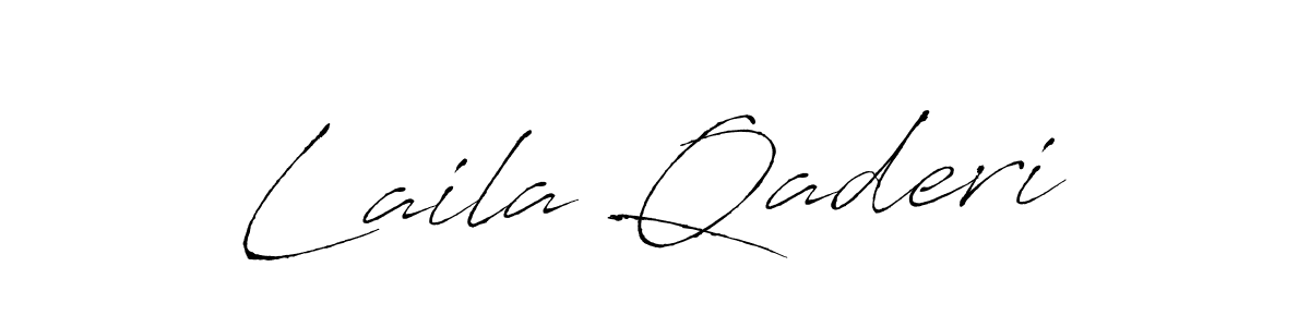 Create a beautiful signature design for name Laila Qaderi. With this signature (Antro_Vectra) fonts, you can make a handwritten signature for free. Laila Qaderi signature style 6 images and pictures png