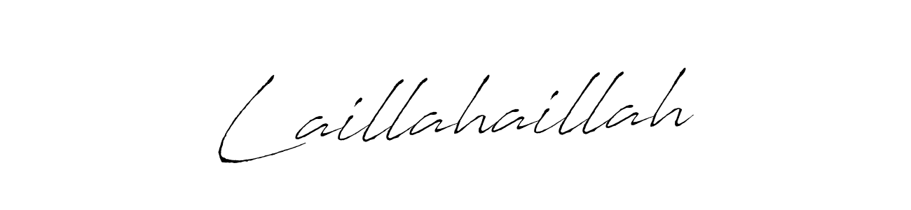 Create a beautiful signature design for name Laillahaillah. With this signature (Antro_Vectra) fonts, you can make a handwritten signature for free. Laillahaillah signature style 6 images and pictures png