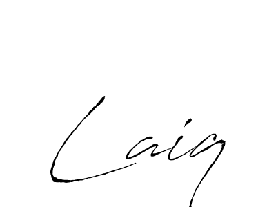 The best way (Antro_Vectra) to make a short signature is to pick only two or three words in your name. The name Laiq include a total of six letters. For converting this name. Laiq signature style 6 images and pictures png