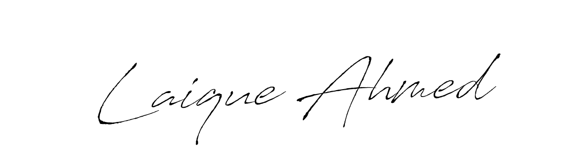 Antro_Vectra is a professional signature style that is perfect for those who want to add a touch of class to their signature. It is also a great choice for those who want to make their signature more unique. Get Laique Ahmed name to fancy signature for free. Laique Ahmed signature style 6 images and pictures png