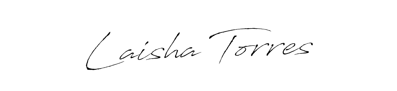 Laisha Torres stylish signature style. Best Handwritten Sign (Antro_Vectra) for my name. Handwritten Signature Collection Ideas for my name Laisha Torres. Laisha Torres signature style 6 images and pictures png